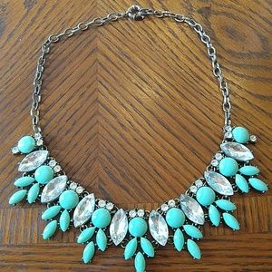 Necklace with turquoise beading